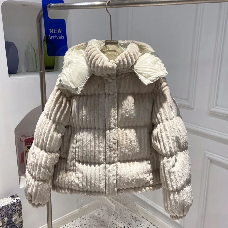 women winter Corduroy Down Jacket Ladies warm thcken Bubble Coat fashion Bombers Puffer Coat female
women winter Corduroy Down Jacket Ladies warm thcken Bubble Coat fashion Bombers Puffer Coat female