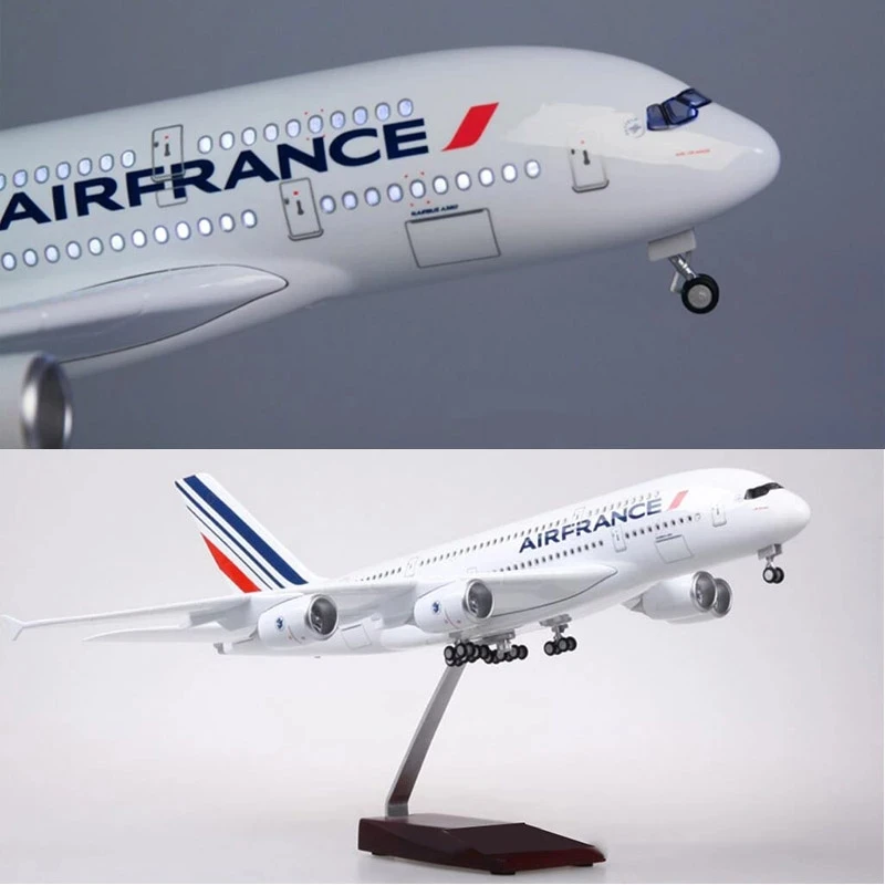 1/160 Scale 50.5CM Airplane Airbus A380 Air France Airline Model W LED Light & Wheel Diecast Plastic Resin Plane For Collection
1/160 Scale 50.5CM Airplane Airbus A380 Air France Airline Model W LED Light & Wheel Diecast Plastic Resin Plane For Collection