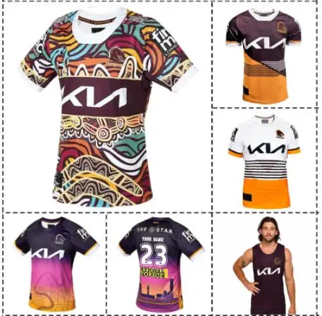 2023 Brisbane Broncos Thuis/Uit/Inheems/Stadsshirt/Singlet Rugbyshirt-Herenmaat: S-5XL (Print Naamnummer)
2023 Brisbane Broncos Thuis/Uit/Inheems/Stadsshirt/Singlet Rugbyshirt-Herenmaat: S-5XL (Print Naamnummer)