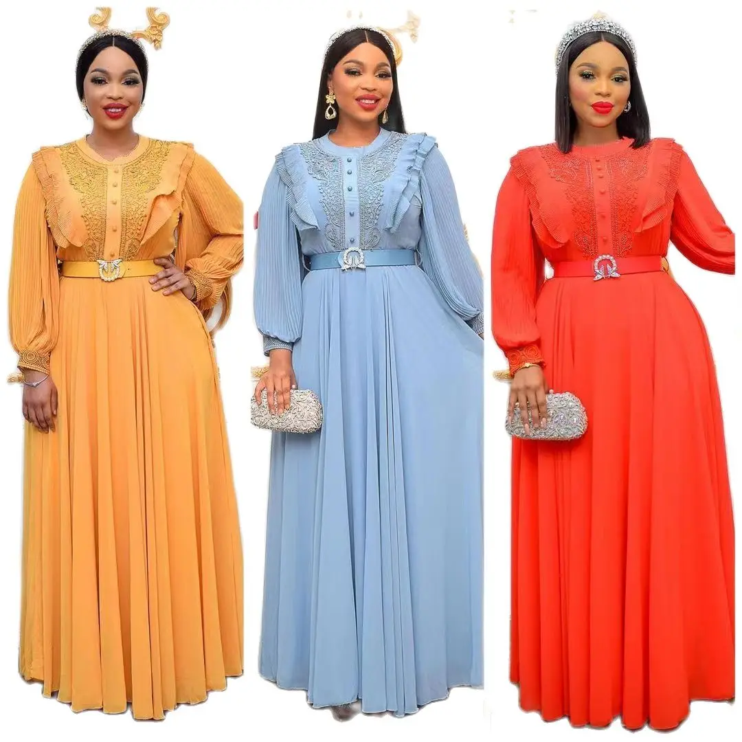 Amazon 2022 New Lace Heavy-Duty Pleated Chiffon African Dress Mop Dress European and American Women's Clothing
Amazon 2022 New Lace Heavy-Duty Pleated Chiffon African Dress Mop Dress European and American Women's Clothing