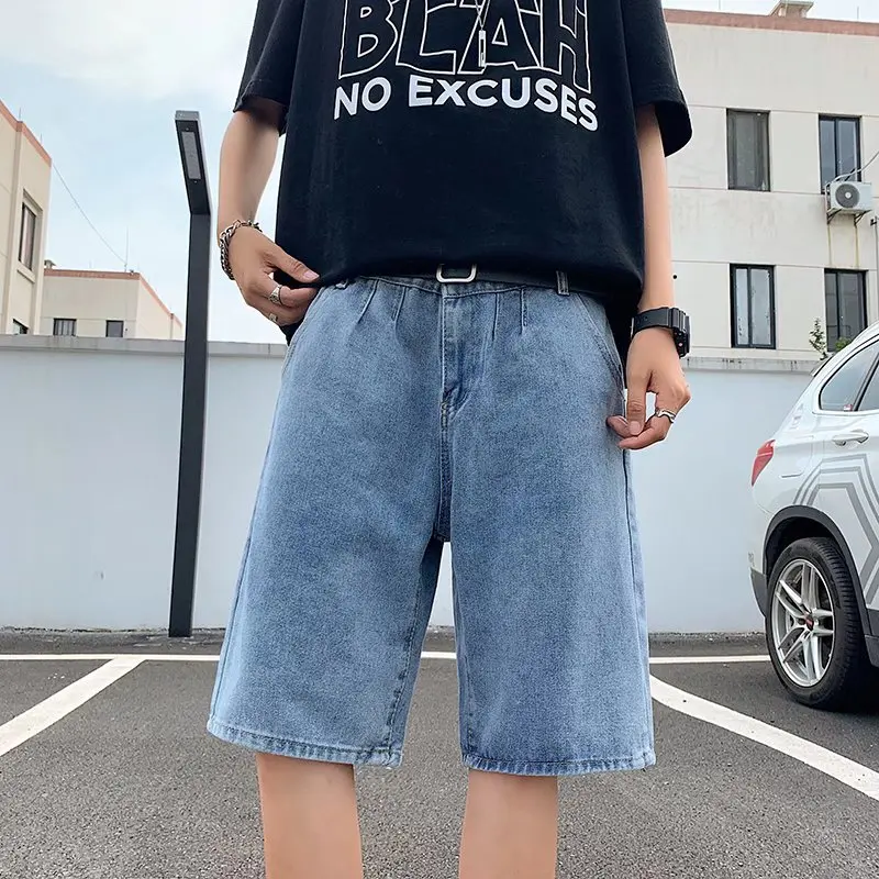 Hong Kong style thin pants men's summer five-point shorts loose casual straight wide-leg pants retro hole jeans ins tide
Hong Kong style thin pants men's summer five-point shorts loose casual straight wide-leg pants retro hole jeans ins tide