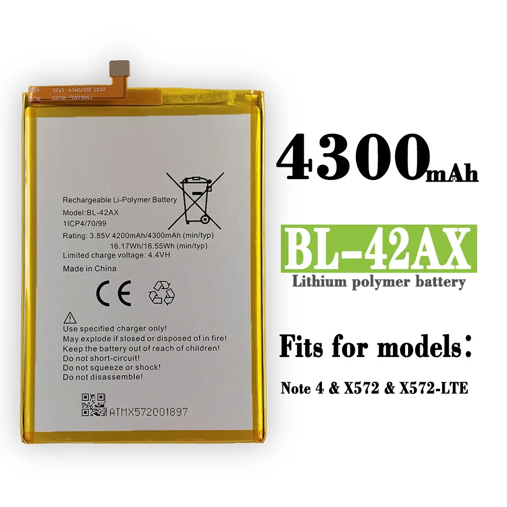 100% оригинальная Высококачественная сменная батарея для Infinix X572 NOTE4 BL-42AX 4300mAh Новая батарея большой емкости
100% оригинальная Высококачественная сменная батарея для Infinix X572 NOTE4 BL-42AX 4300mAh Новая батарея большой емкости