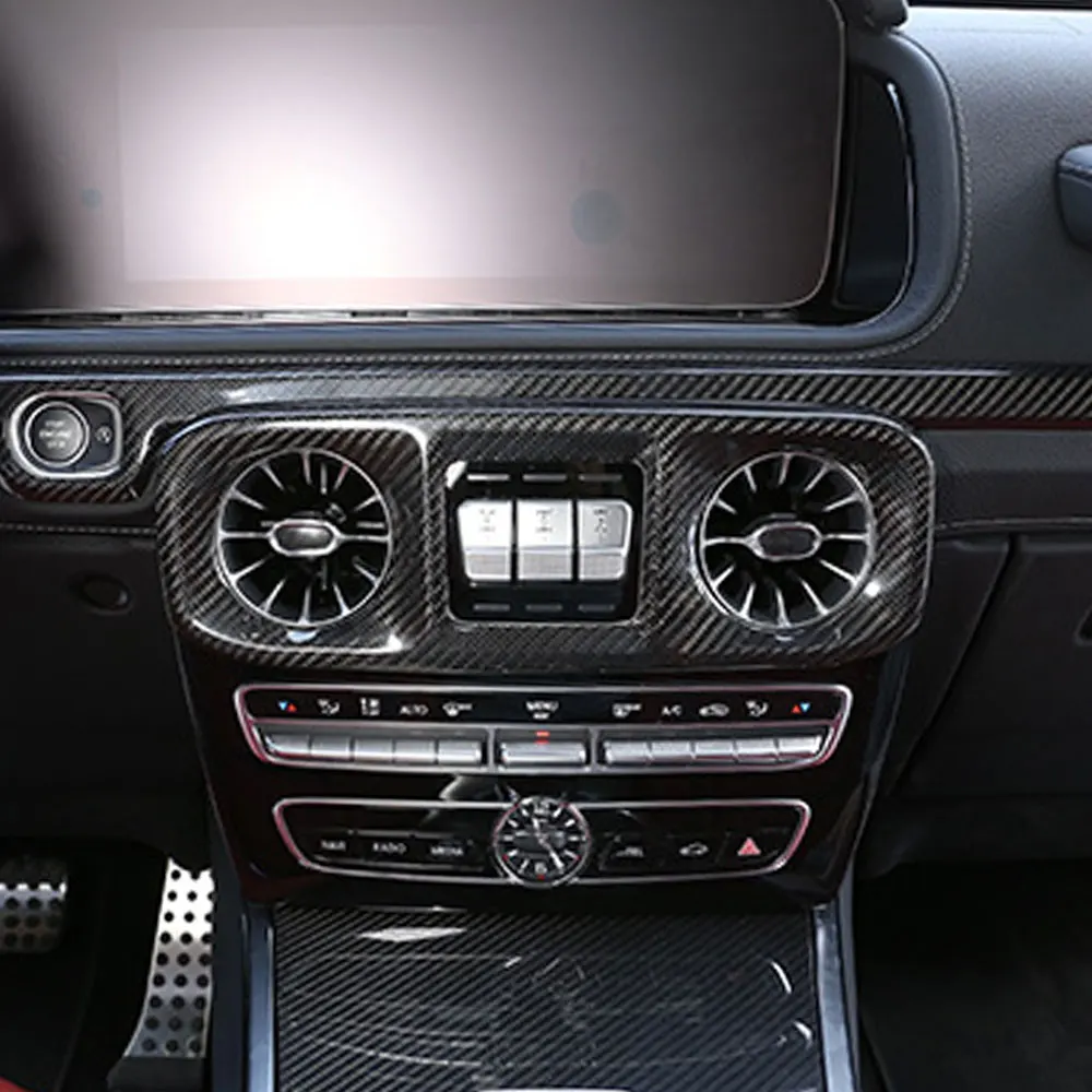 Real Carbon Fiber Central Control Air Outlet Panel Decoration Sticker For Mercedes Benz G CLASS G500 2019 2020 G63 W464
Real Carbon Fiber Central Control Air Outlet Panel Decoration Sticker For Mercedes Benz G CLASS G500 2019 2020 G63 W464
