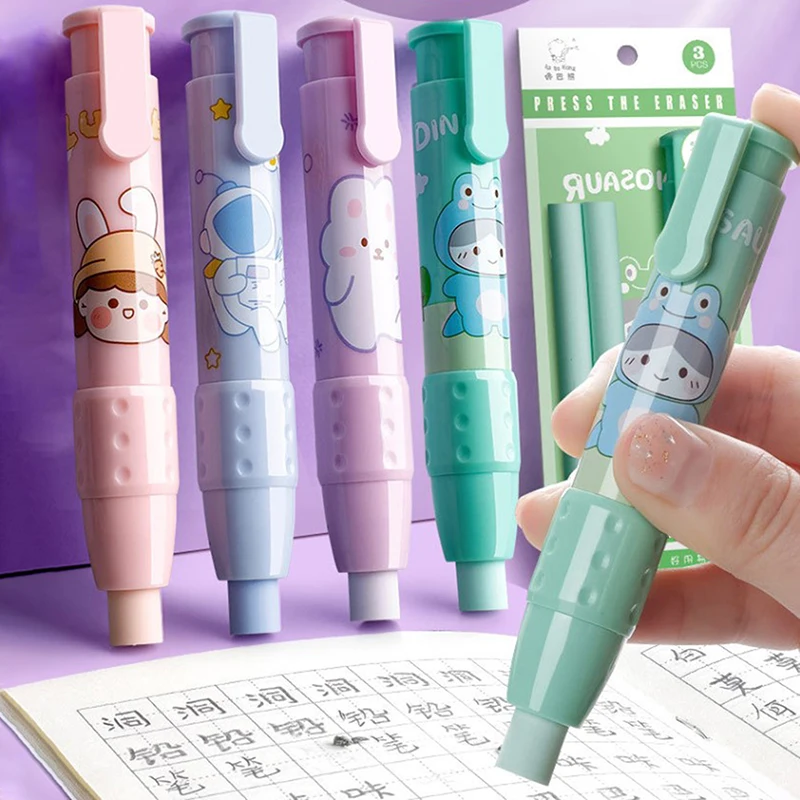 Pressing cartoon pencil eraser Pen type cute eraser Replaceable rubber core School student rubber eraser kid gifts office eraser
Pressing cartoon pencil eraser Pen type cute eraser Replaceable rubber core School student rubber eraser kid gifts office eraser