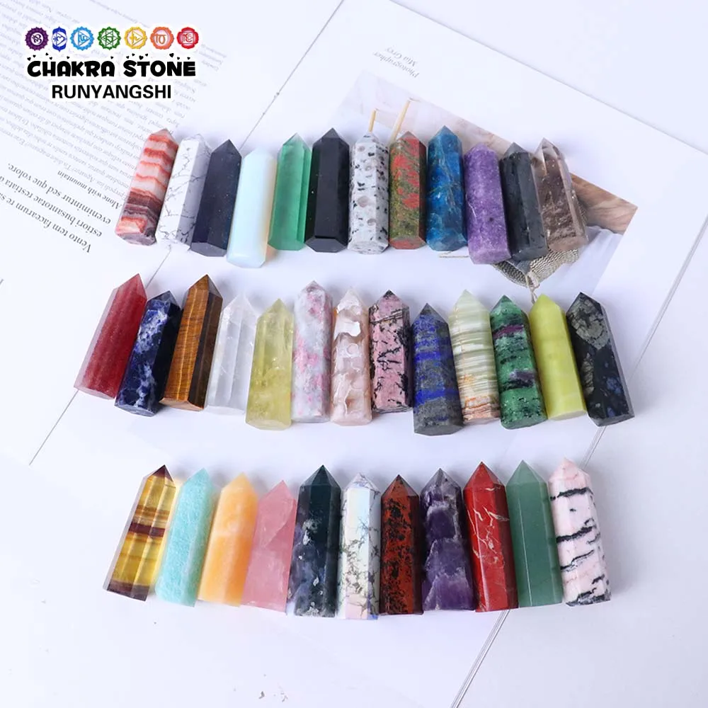 1pc Natural Chakra Stones Rose Quartz Crystal Point Wand Healing Energy Amethyst Hexagonal Prism Ore Pyramid Home Decoration
1pc Natural Chakra Stones Rose Quartz Crystal Point Wand Healing Energy Amethyst Hexagonal Prism Ore Pyramid Home Decoration