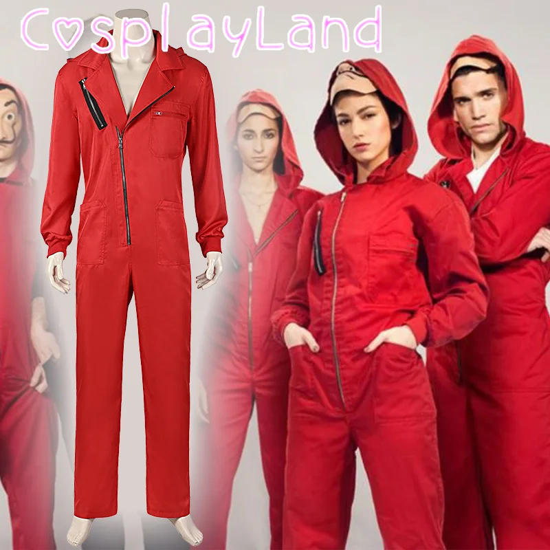 Movie Cosplay La Casa De Papel Season 1 Cosplay Costume Halloween Costumes Money Heist Suit Custom Made Jumpsuit Mask Outfit
Movie Cosplay La Casa De Papel Season 1 Cosplay Costume Halloween Costumes Money Heist Suit Custom Made Jumpsuit Mask Outfit