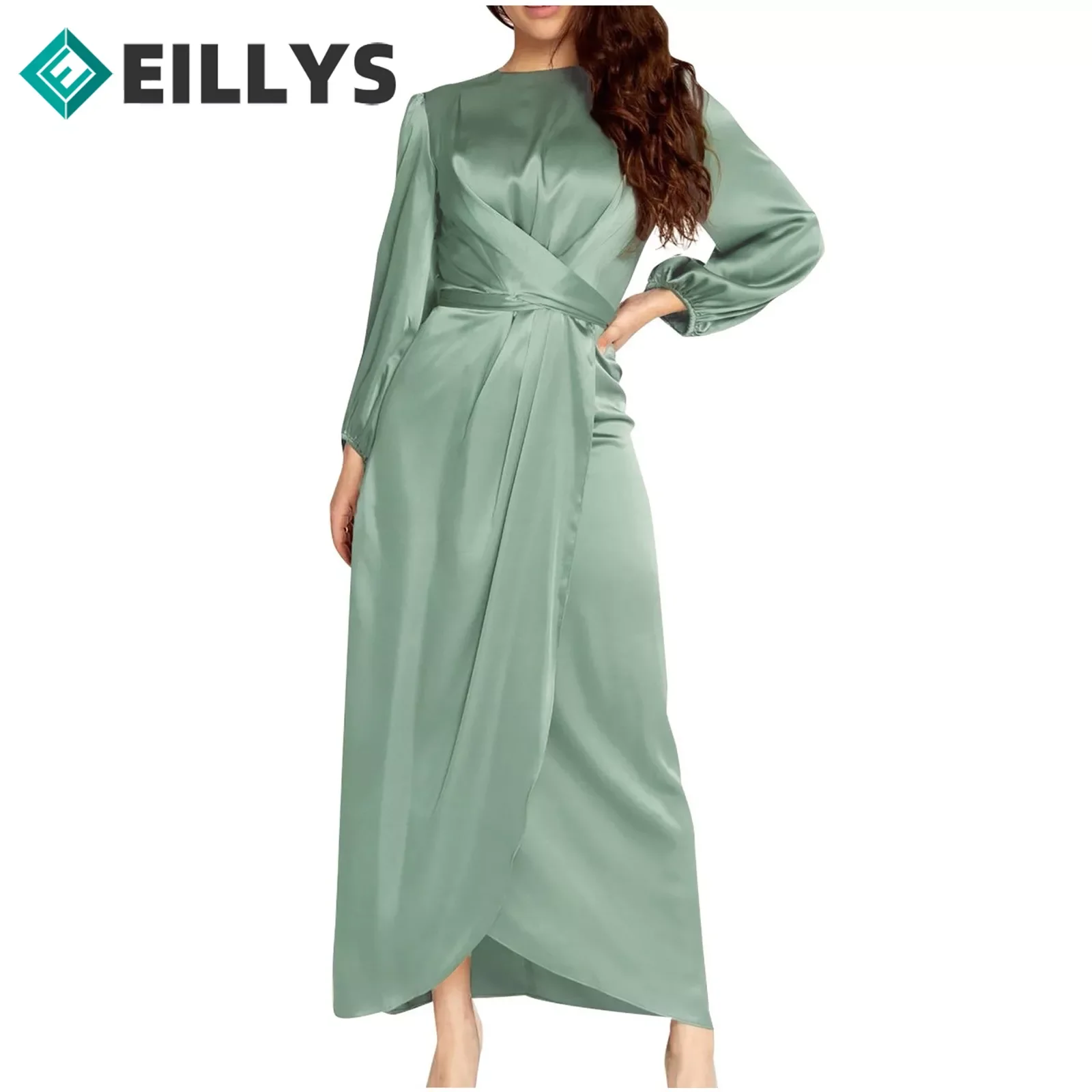 NEW IN Women Satin Muslim Long Dress Women Arab Muslim Satin Long Sleeve Dress Robe Kaftan Solid Wrap Front Self-tie Abaya Dres
NEW IN Women Satin Muslim Long Dress Women Arab Muslim Satin Long Sleeve Dress Robe Kaftan Solid Wrap Front Self-tie Abaya Dres