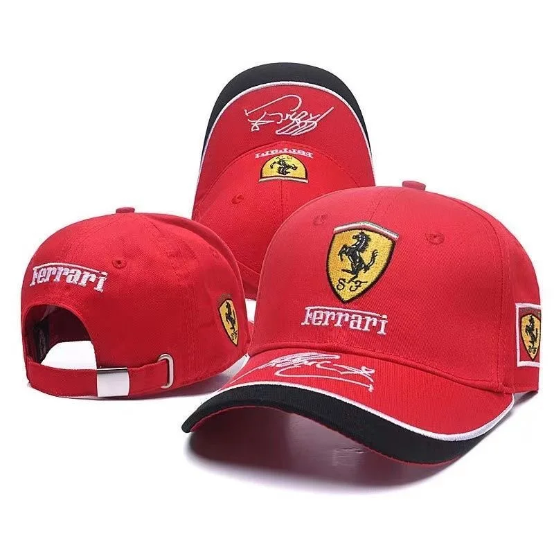 

2023 new high-quality official flagship store Ferrari racing cap peaked cap men and women casual soft top sports baseball cap