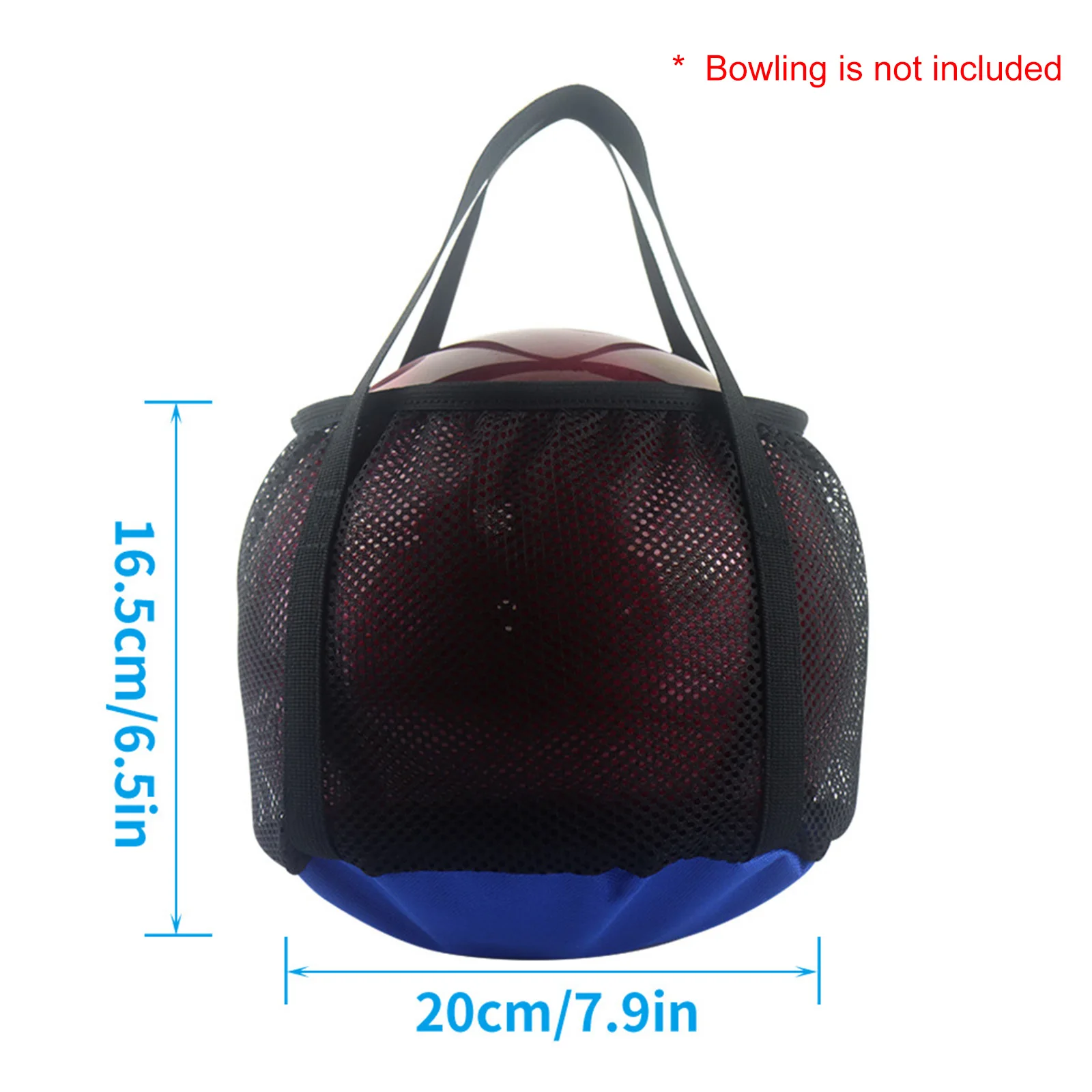 

Single Bowling Tote Bag Men'S Sports Bowling Ball Bag Practical Bowling Accessories With Handle Elastic Cord Closure Tools