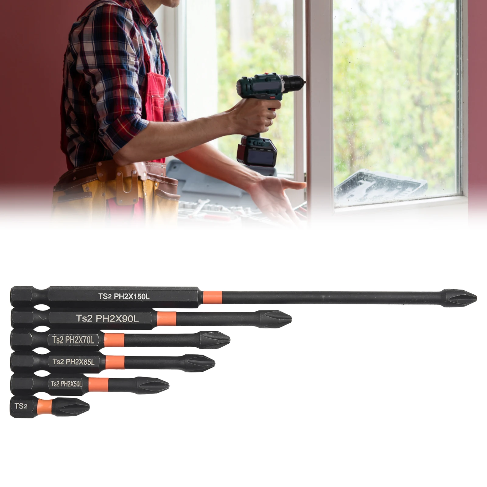 Hand Tools Bit Impact Screwdrivers Organizer Screwdrivers Bit 25-150mm 7pcs Set Alloy Steel Black Cross Impact
Hand Tools Bit Impact Screwdrivers Organizer Screwdrivers Bit 25-150mm 7pcs Set Alloy Steel Black Cross Impact