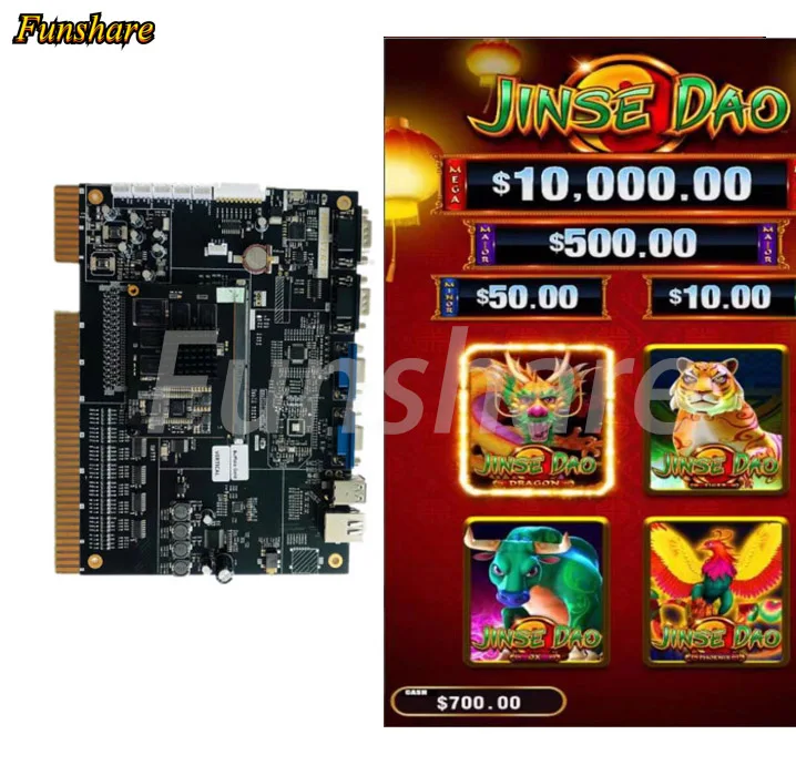 Jinse Dao 4 in 1 Jackpot Slot Machine Software Game Kit Accessories Video Casino Board
Jinse Dao 4 in 1 Jackpot Slot Machine Software Game Kit Accessories Video Casino Board