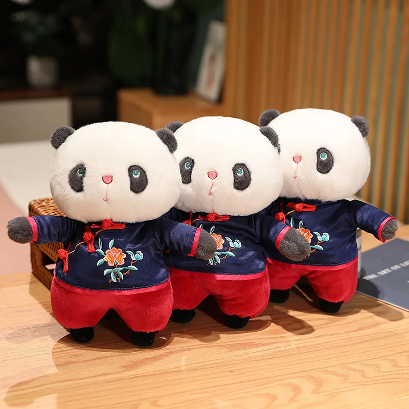 25cm Kawaii Tang Suit Chinese Style Panda Plush Toy Soft Panda Stuffed Animals Doll Cute Mascot Plushie Xmas Gift for Kids
25cm Kawaii Tang Suit Chinese Style Panda Plush Toy Soft Panda Stuffed Animals Doll Cute Mascot Plushie Xmas Gift for Kids