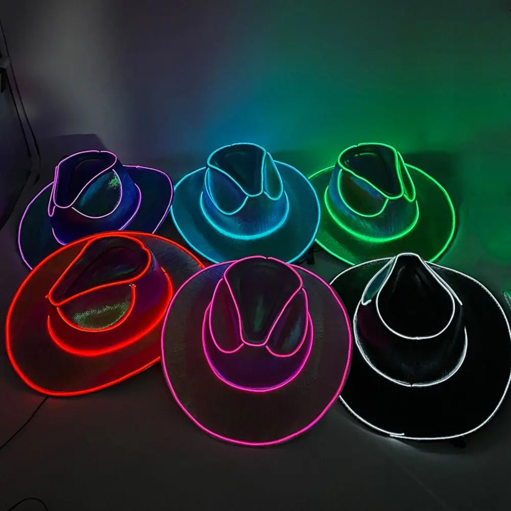 Neon Space Wireless Led Cowboy Hat Cosplay Halloween Dress Up Luminous Hat Disco Party Concert Wide Brim Led Cowgirl Hat Men
Neon Space Wireless Led Cowboy Hat Cosplay Halloween Dress Up Luminous Hat Disco Party Concert Wide Brim Led Cowgirl Hat Men