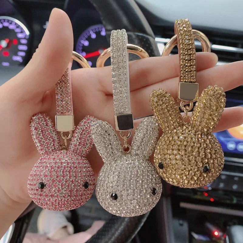 Korean Creative Shiny Keychain Rabbit Keychain Jewelry Fashion Car Key Ring Chain Ladies Gift
Korean Creative Shiny Keychain Rabbit Keychain Jewelry Fashion Car Key Ring Chain Ladies Gift