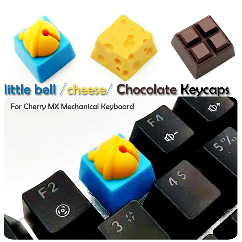 Personality Anime Little Bell Keycaps Single Handmade Cheese/Chocolate Resin Keycap for Cherry MX Mechanical Keyboard Key Cap
Personality Anime Little Bell Keycaps Single Handmade Cheese/Chocolate Resin Keycap for Cherry MX Mechanical Keyboard Key Cap