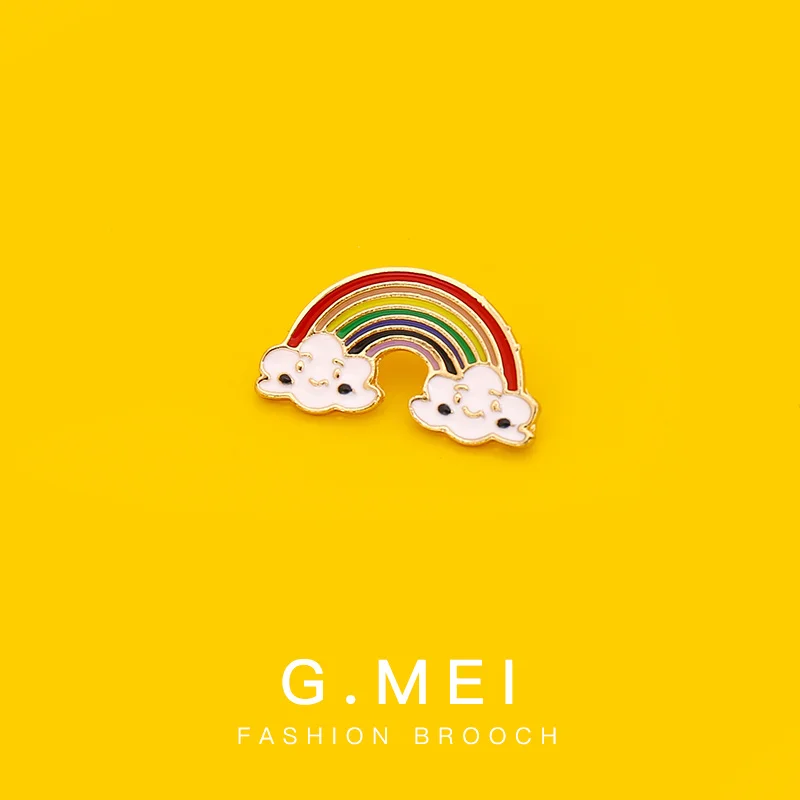 Creative versatile rainbow Brooch men and Women Cute Japanese cartoon metal badge pin student clothes bag decoration
Creative versatile rainbow Brooch men and Women Cute Japanese cartoon metal badge pin student clothes bag decoration