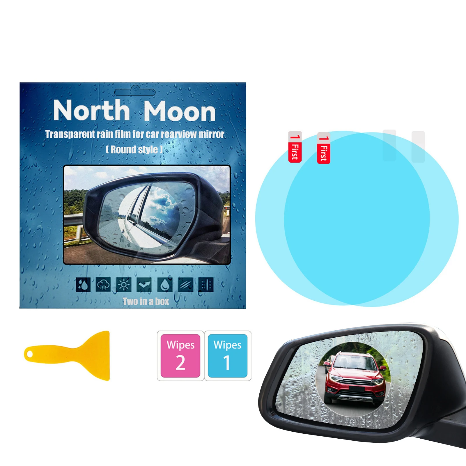 Car Rearview Mirror Film Side Window Rainproof Clear Film Rain Proof Waterproof Film Auto Sticker Exterior Accessories
Car Rearview Mirror Film Side Window Rainproof Clear Film Rain Proof Waterproof Film Auto Sticker Exterior Accessories