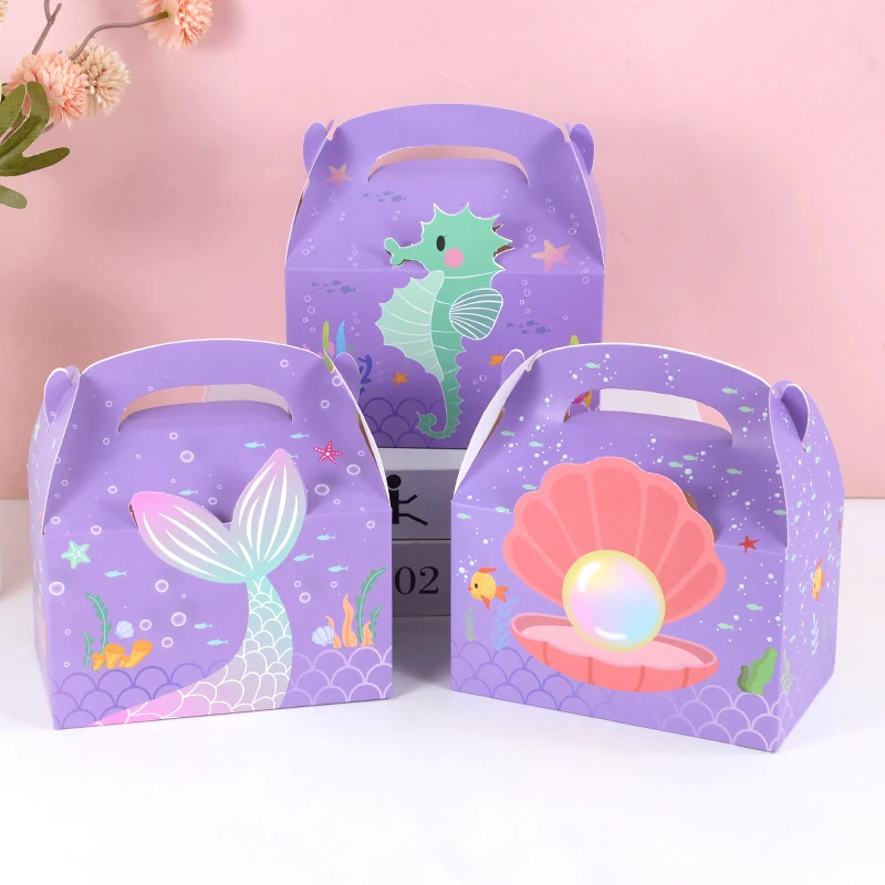 3pcs Mermaid Portable Candy Box Wedding Favors Gift Box Biscuit Cake Baking Packaging Bags Baby Shower Birthday Party Decoration
3pcs Mermaid Portable Candy Box Wedding Favors Gift Box Biscuit Cake Baking Packaging Bags Baby Shower Birthday Party Decoration