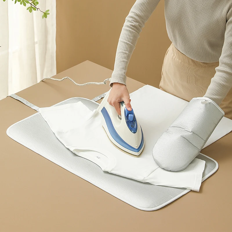 

High Quality Ironing Board Gloves with Mat Portable Folding Washer Cover Plate Household Dryer Clothes Protection Steam Pressing