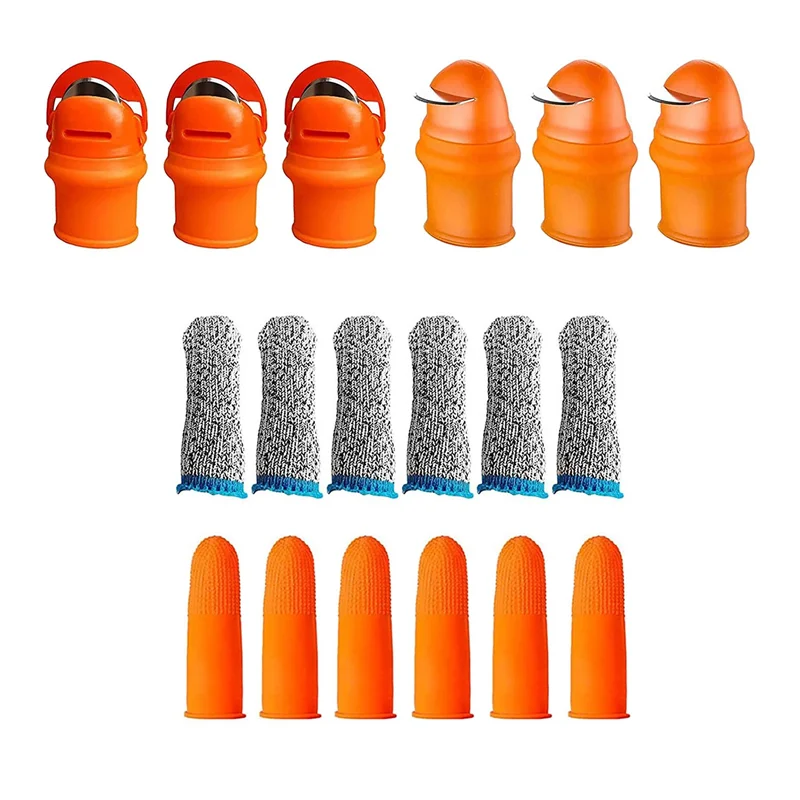 Gardening Thumb Knife Set, 18 Piece Silicone Finger Knife Cutter Garden Harvest Tool for Picking Vegetables Fruits
Gardening Thumb Knife Set, 18 Piece Silicone Finger Knife Cutter Garden Harvest Tool for Picking Vegetables Fruits