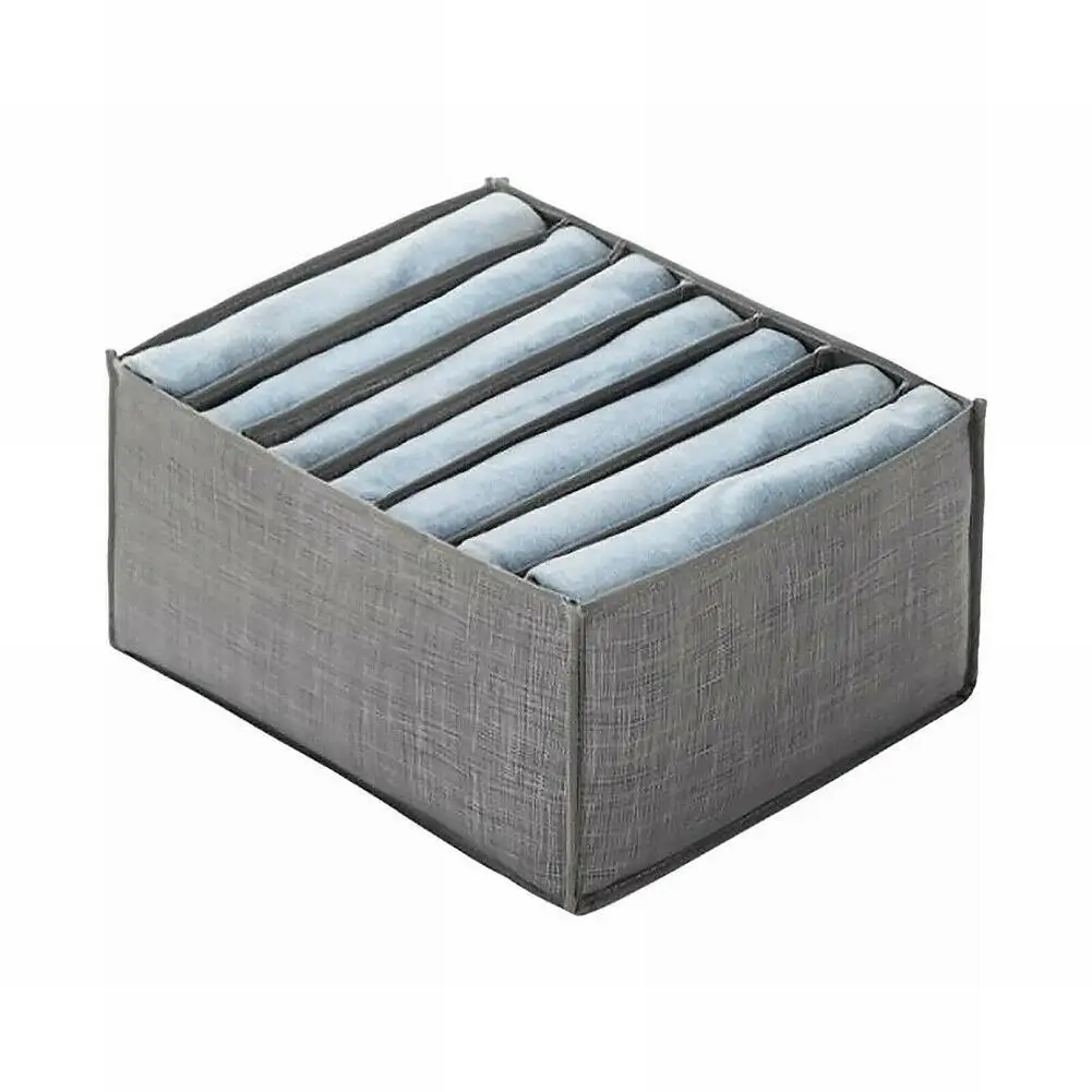 2pcs 7/9grid Clothes Organizer Gray Non-woven Fabric Storage Bag Foldable Grids Divider For Organizing Clothes Socks Underwear
2pcs 7/9grid Clothes Organizer Gray Non-woven Fabric Storage Bag Foldable Grids Divider For Organizing Clothes Socks Underwear