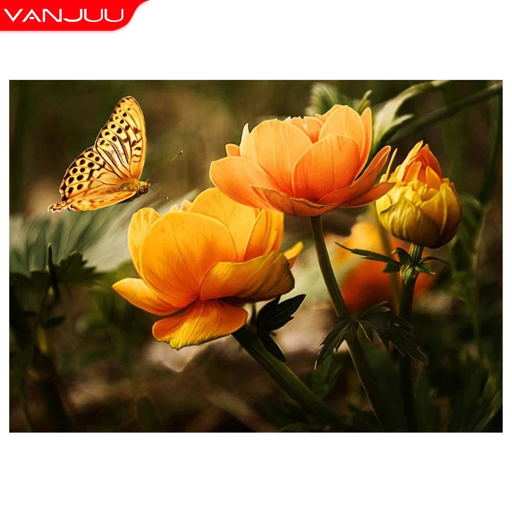 5D Diamond painting Full Drill Flowers Diamond Mosaic Butterfly Full Diamond Embroidery DIY Rhinestone painting Wall Decor Gift
5D Diamond painting Full Drill Flowers Diamond Mosaic Butterfly Full Diamond Embroidery DIY Rhinestone painting Wall Decor Gift