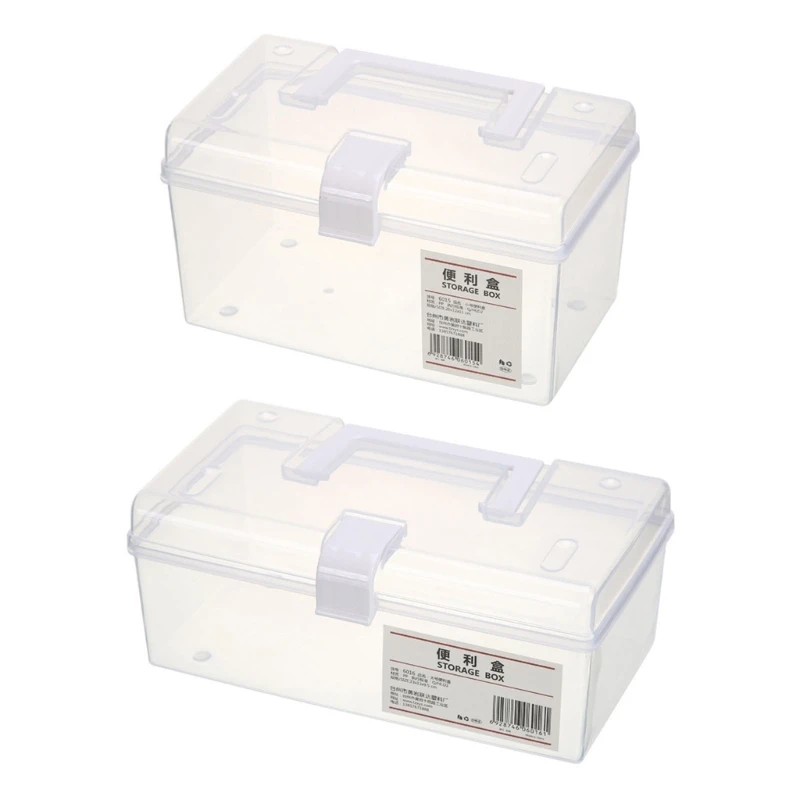 Portable Clear Storage Box with Handle Organization Knife Small Items Organizer 
Portable Clear Storage Box with Handle Organization Knife Small Items Organizer