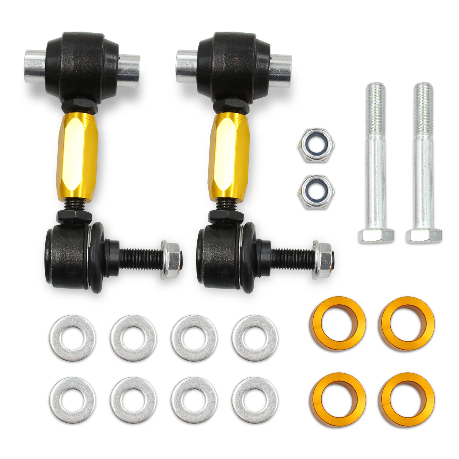 Задние концевые звенья стабилизатора поперечной устойчивости в сборе HD, регулируемые, подходят для Subaru WRX 08-20 STi 08-20
Задние концевые звенья стабилизатора поперечной устойчивости в сборе HD, регулируемые, подходят для Subaru WRX 08-20 STi 08-20