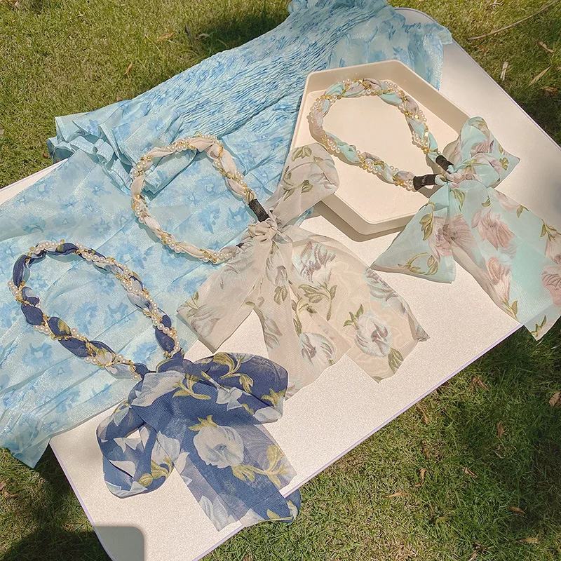Headbands White green blue inlaid pearl fabric printing Hairbands for Women Hair Accessories Girls Fashion Daily Headwear
Headbands White green blue inlaid pearl fabric printing Hairbands for Women Hair Accessories Girls Fashion Daily Headwear