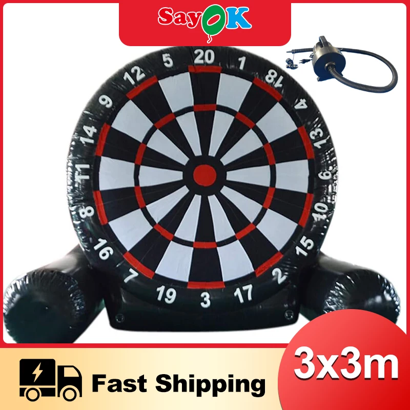 Sayok PVC Air Sealed Inflatable Soccer Dart Board with 6pcs Inflatable Soccer Balls and Electric Pump for Outdoor Soccer Games
Sayok PVC Air Sealed Inflatable Soccer Dart Board with 6pcs Inflatable Soccer Balls and Electric Pump for Outdoor Soccer Games
