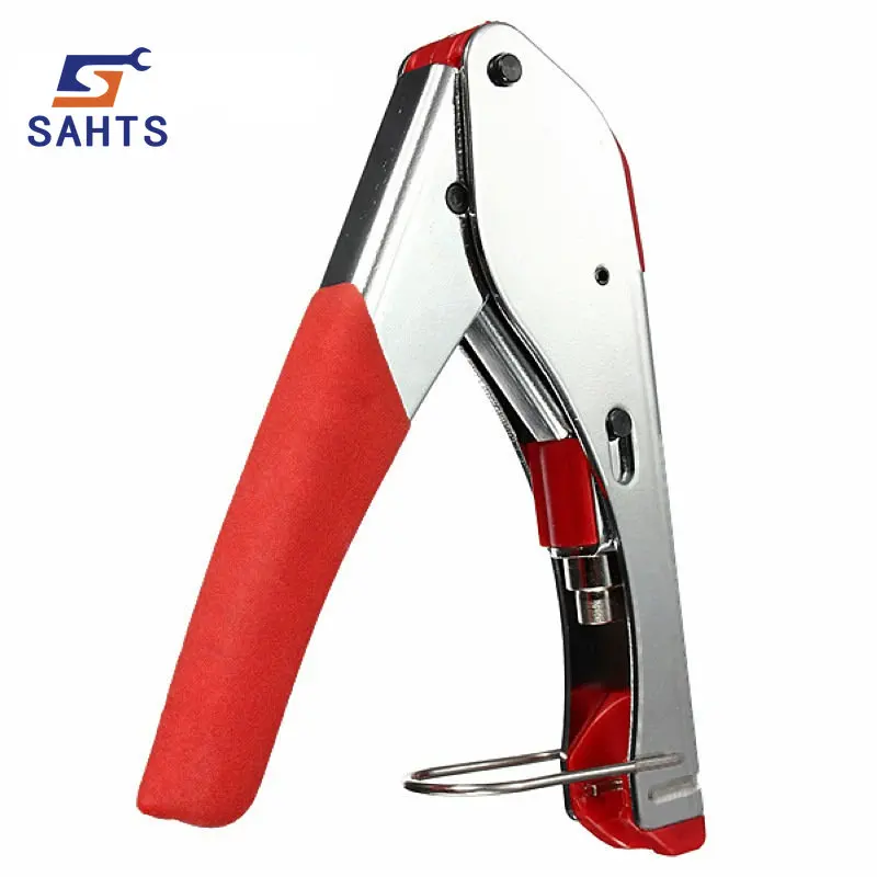 SAHTSTOOLS New Multi Compression Coaxial Cable Crimping Tool F Rg6 Rg59 Connectors Coax Crimper Coaxial Cable Stripper
SAHTSTOOLS New Multi Compression Coaxial Cable Crimping Tool F Rg6 Rg59 Connectors Coax Crimper Coaxial Cable Stripper