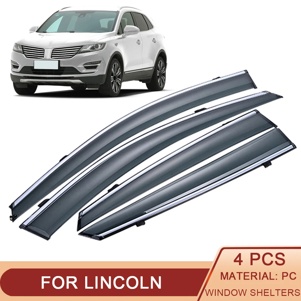 For Lincoln MKC MKX MKZ Continental 2013-2020 Car Window Sun Rain Shade Visors Shield Shelter Protector Cover Trim Frame Sticker
For Lincoln MKC MKX MKZ Continental 2013-2020 Car Window Sun Rain Shade Visors Shield Shelter Protector Cover Trim Frame Sticker