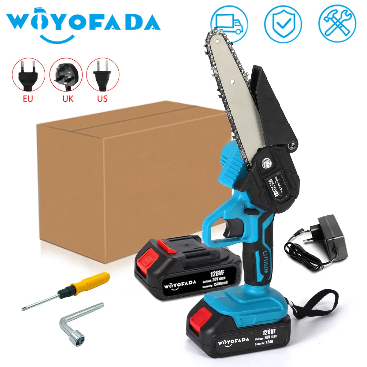6inch Electric Mini Chain Saws Pruning ChainSaw Cordless Garden Tree Logging Trimming Saw Wood Cutting For Makita 18V Battery
6inch Electric Mini Chain Saws Pruning ChainSaw Cordless Garden Tree Logging Trimming Saw Wood Cutting For Makita 18V Battery