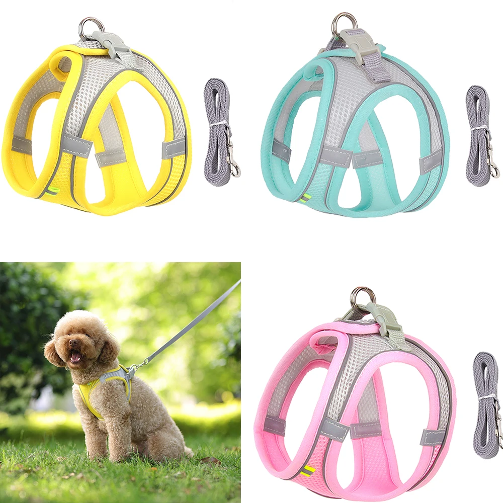 Dog Harness Leash Set Adjustable Puppy Cat Harness Vest,Small Dogs Cats Reflective Mesh Dog Chest Strap French Bulldog
Dog Harness Leash Set Adjustable Puppy Cat Harness Vest,Small Dogs Cats Reflective Mesh Dog Chest Strap French Bulldog