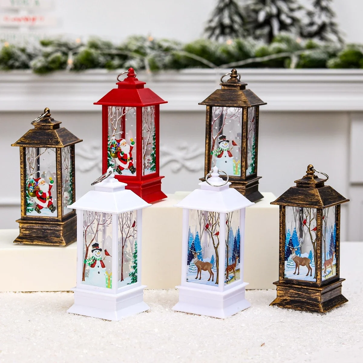 Christmas Lights Flame Wind Lantern Lights Santa Claus Decoration LED Light-emitting Ornaments Candlestick Lights Christmas Gift
Christmas Lights Flame Wind Lantern Lights Santa Claus Decoration LED Light-emitting Ornaments Candlestick Lights Christmas Gift
