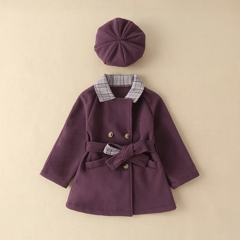 New Korean Version Woolen Coat for Girls Spring Autumn Children's Fashionable Long Casual Coat with Hat Kids Jackets for Girls
New Korean Version Woolen Coat for Girls Spring Autumn Children's Fashionable Long Casual Coat with Hat Kids Jackets for Girls