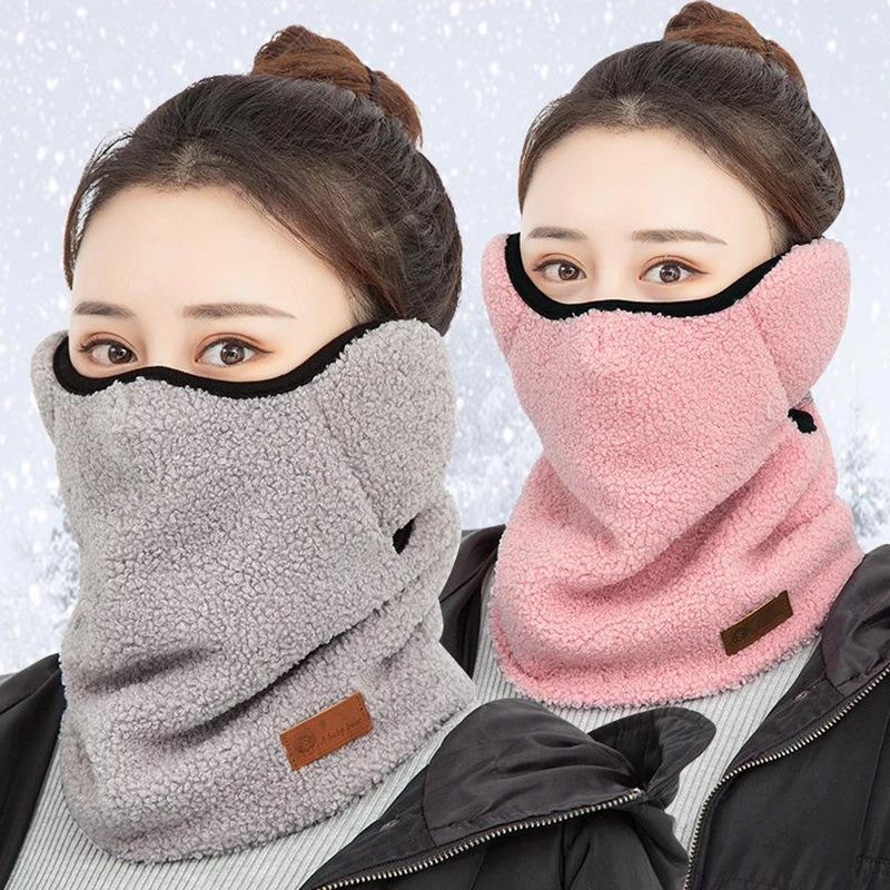 Women Winter Scarf Mask Coral Fleece Cap Outdoor Sports Cycling Windproof Warm Thick Neck Scarf Ear Caps Balaclava Beanie Hats
Women Winter Scarf Mask Coral Fleece Cap Outdoor Sports Cycling Windproof Warm Thick Neck Scarf Ear Caps Balaclava Beanie Hats