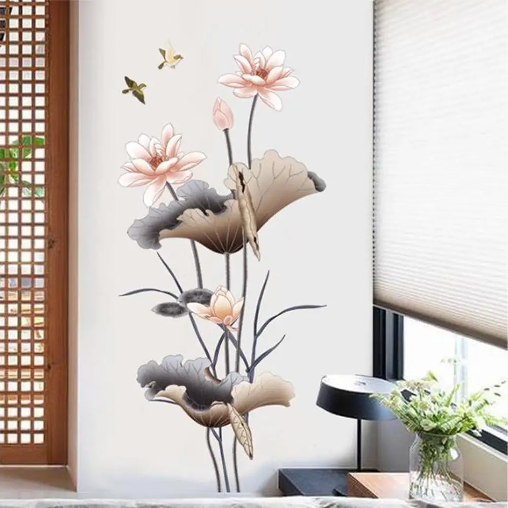 Chinese Style Lotus Flower Wall Sticker Self Adhesive Wallpaper PVC 3d Wall Decals Home Decor For Bedroom Living Room 60x90cm
Chinese Style Lotus Flower Wall Sticker Self Adhesive Wallpaper PVC 3d Wall Decals Home Decor For Bedroom Living Room 60x90cm