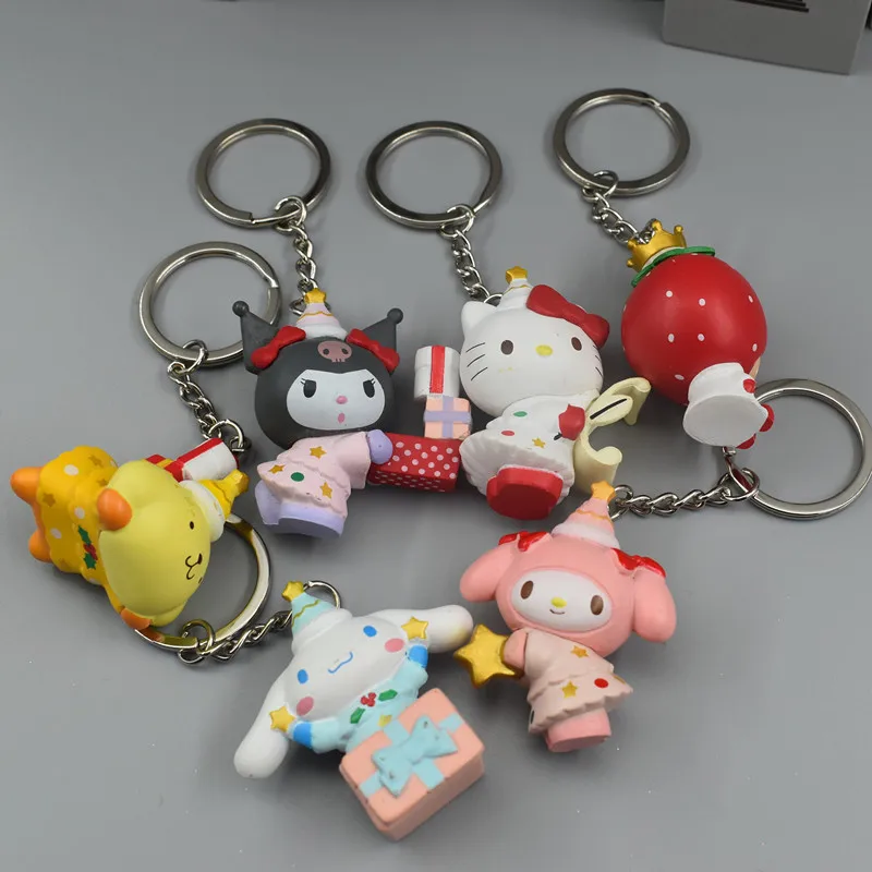 Sanrio Anime Character Kawaii Cartoon Melody Hello Kitty Kulomi Keychain Christmas Limited Toy Cute Gift Bag Pendant Girl Toy
Sanrio Anime Character Kawaii Cartoon Melody Hello Kitty Kulomi Keychain Christmas Limited Toy Cute Gift Bag Pendant Girl Toy