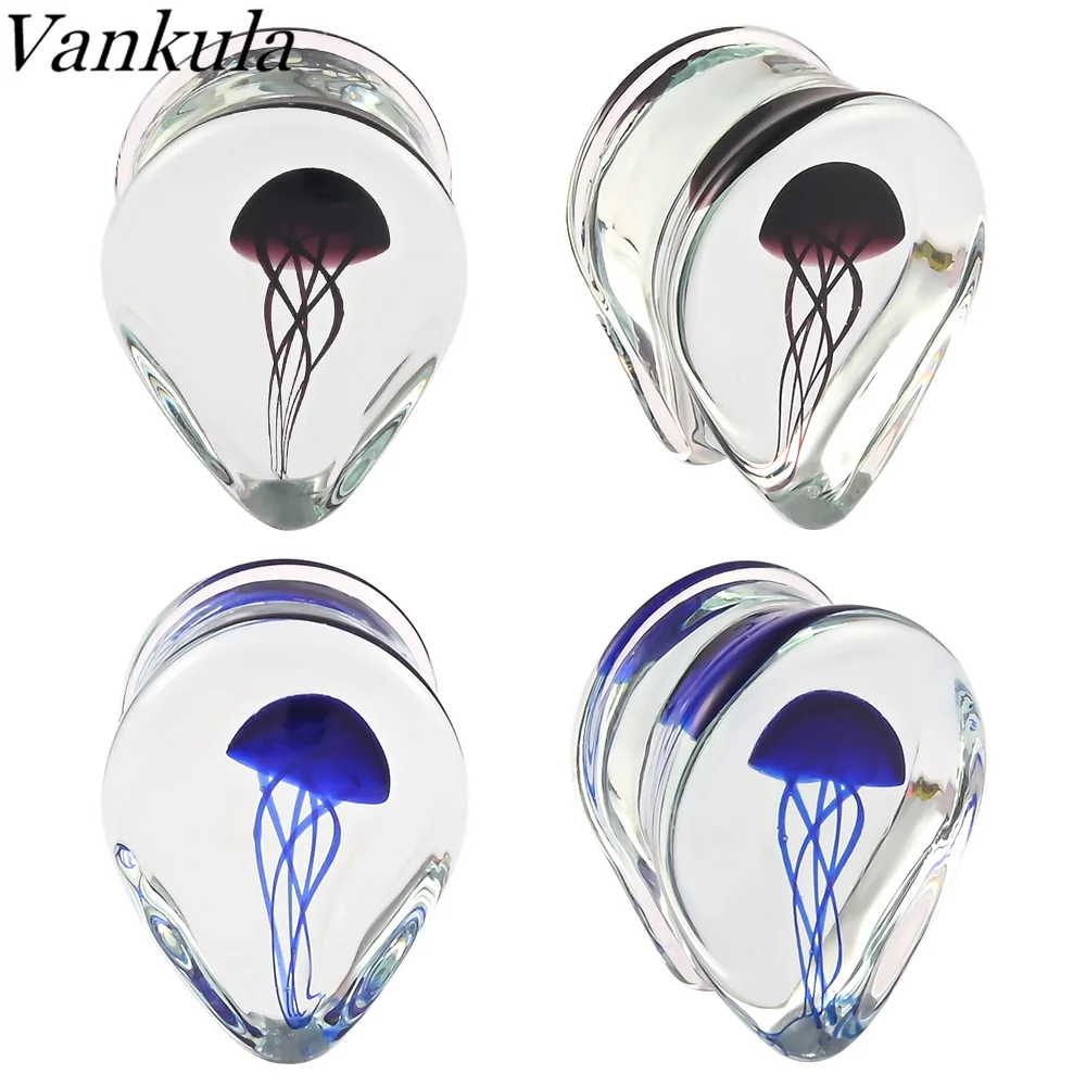 Vankula 2PC Water Drop Glass Jellyfish Transparent Ear Gauges Tunnels Plugs Stretcher Expander Earrings Piercing Body Jewelry
Vankula 2PC Water Drop Glass Jellyfish Transparent Ear Gauges Tunnels Plugs Stretcher Expander Earrings Piercing Body Jewelry