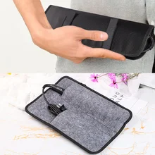 Hair Straightener Storage Bag Curling Iron Carrying Case Hair Flat Iron Straightener Curler Iron Pouch Heat Resistant Mat Pad