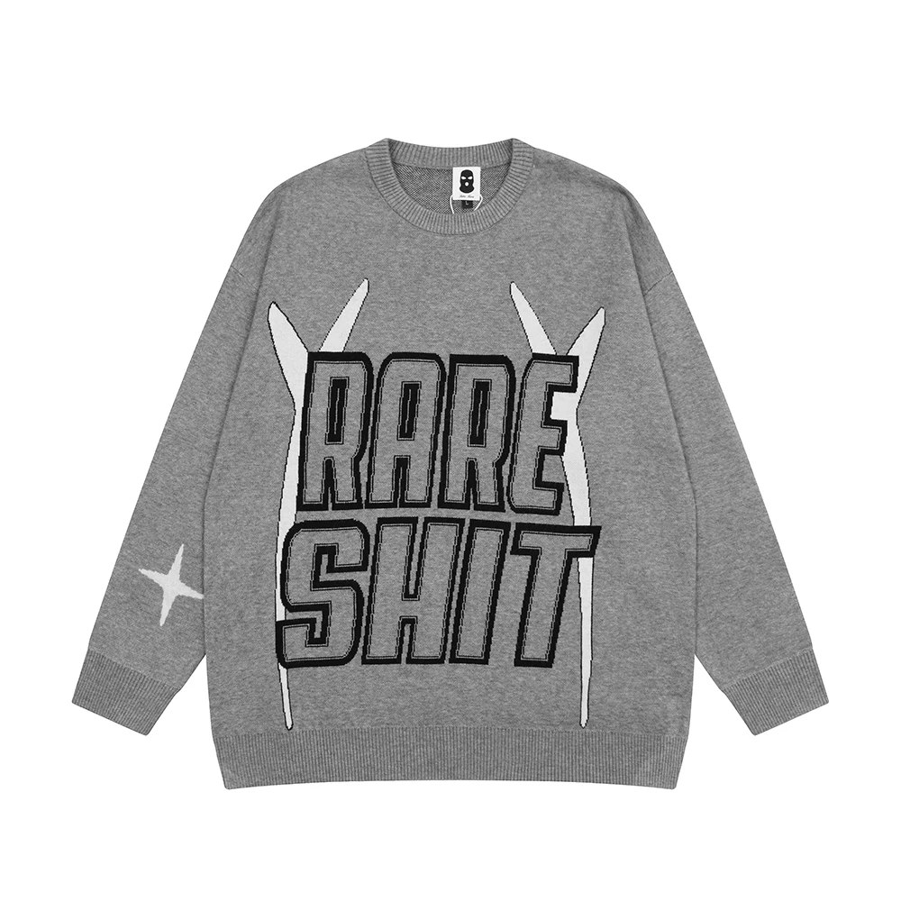 Пуловер унисекс в стиле пэчворк, с надписью и звездами
Пуловер унисекс в стиле пэчворк, с надписью и звездами