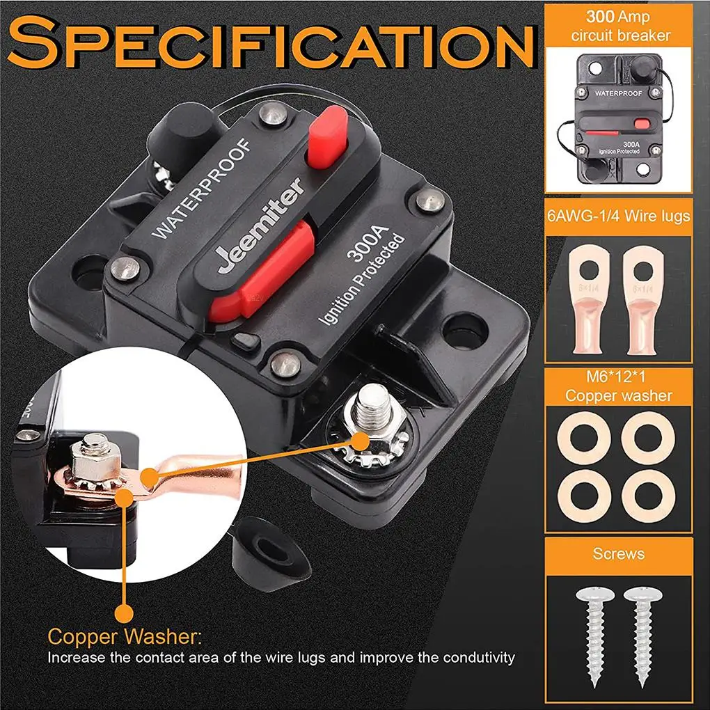 Car Circuit Breaker 12-48V Boat Protector Emergency IP67 Waterproof Turn-off Marine Switch with Manual Reset
Car Circuit Breaker 12-48V Boat Protector Emergency IP67 Waterproof Turn-off Marine Switch with Manual Reset