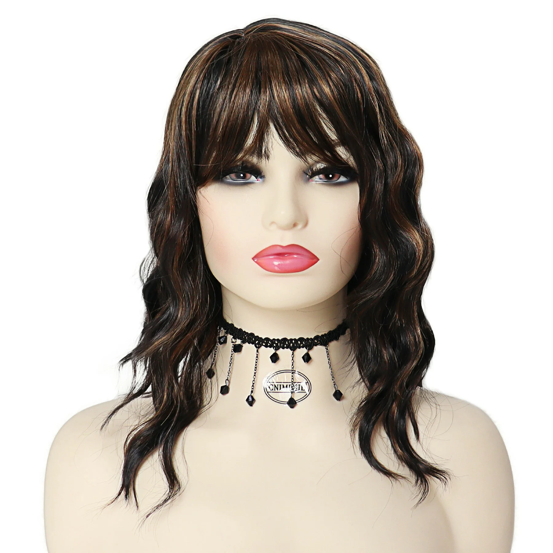GNIMEGIL Synthetic Wigs for Women Brown Long Curly Wavy Wig with Bangs Mix Blonde Streaks Ladies Cosplay Party Costume Halloween
GNIMEGIL Synthetic Wigs for Women Brown Long Curly Wavy Wig with Bangs Mix Blonde Streaks Ladies Cosplay Party Costume Halloween