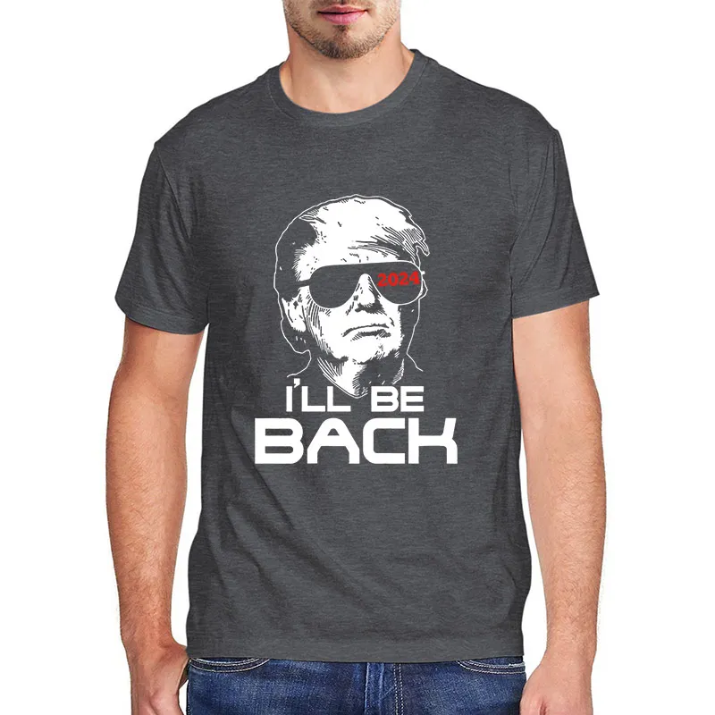 Donald Trump 2024 I'll Be Back T Shirt for Men Funny 3d Print Oversized T-shirt Men's Harajuku T Shirt Short Sleeve Streetwear
Donald Trump 2024 I'll Be Back T Shirt for Men Funny 3d Print Oversized T-shirt Men's Harajuku T Shirt Short Sleeve Streetwear