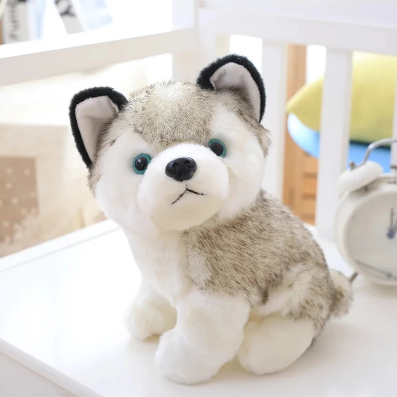 

Simulation Puppy Stuffed Toys 15/25cm Cute Simulation Husky Dog Plush Toys Stuffed Doll Kids Baby Toys Plush Husky Dolls