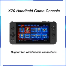 New X70 7-inch High-definition Retro Electronic Game Console 32g/64g Emulator Handheld Game Player Support For Two Player Combat