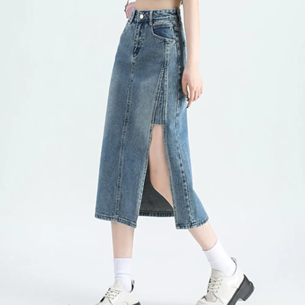 Korean Style Denim Skirt High Waist Long Skirts For Women Fashion Split Midi Skirt 2023 Summer Streetwear Straight Maxi Skirts
Korean Style Denim Skirt High Waist Long Skirts For Women Fashion Split Midi Skirt 2023 Summer Streetwear Straight Maxi Skirts