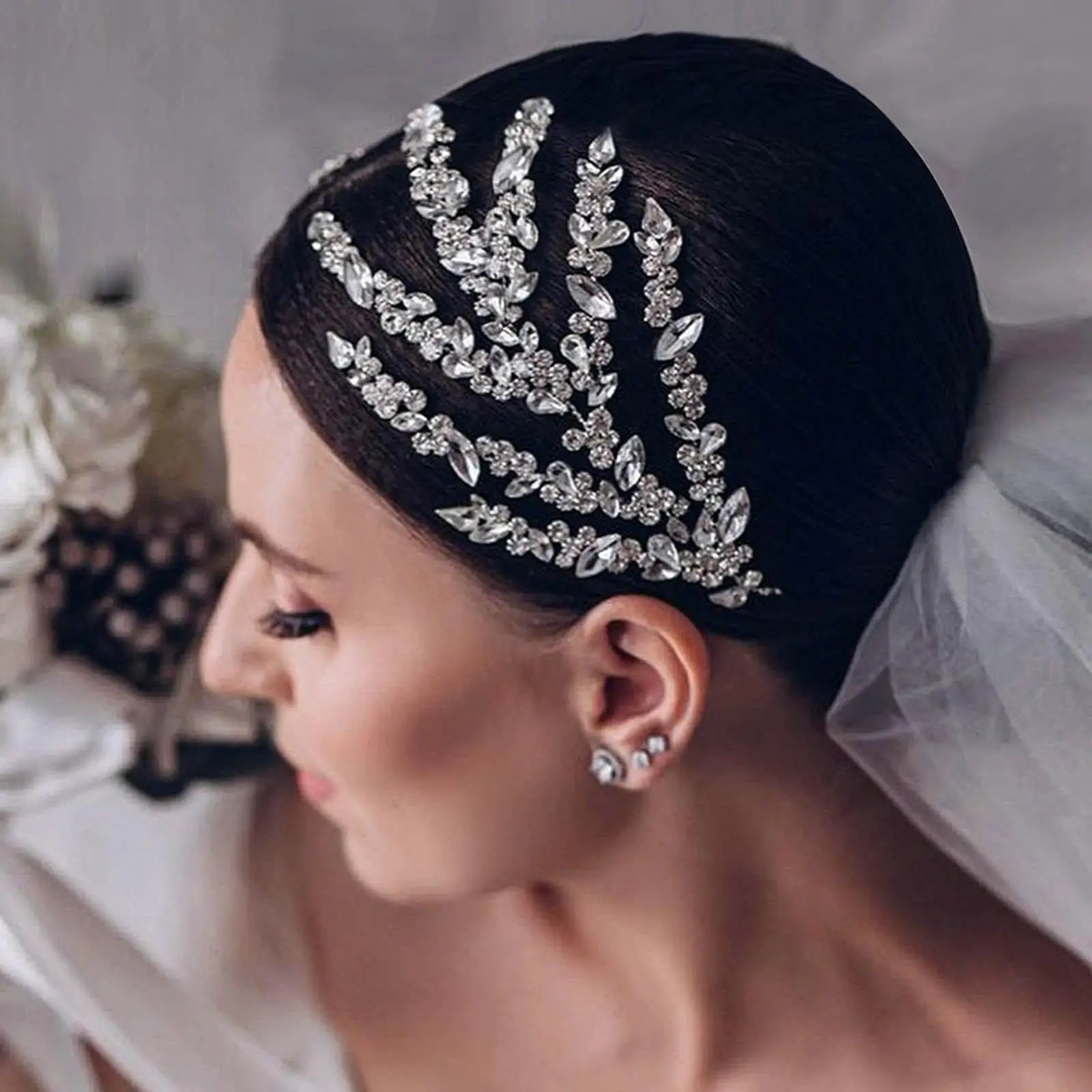 Стразы Свадебная головная повязка Свадебная искусственная Серебряная Женская головная повязка для невесты подружки невесты На День Рожде... 
Стразы Свадебная головная повязка Свадебная искусственная Серебряная Женская головная повязка для невесты подружки невесты На День Рожде...