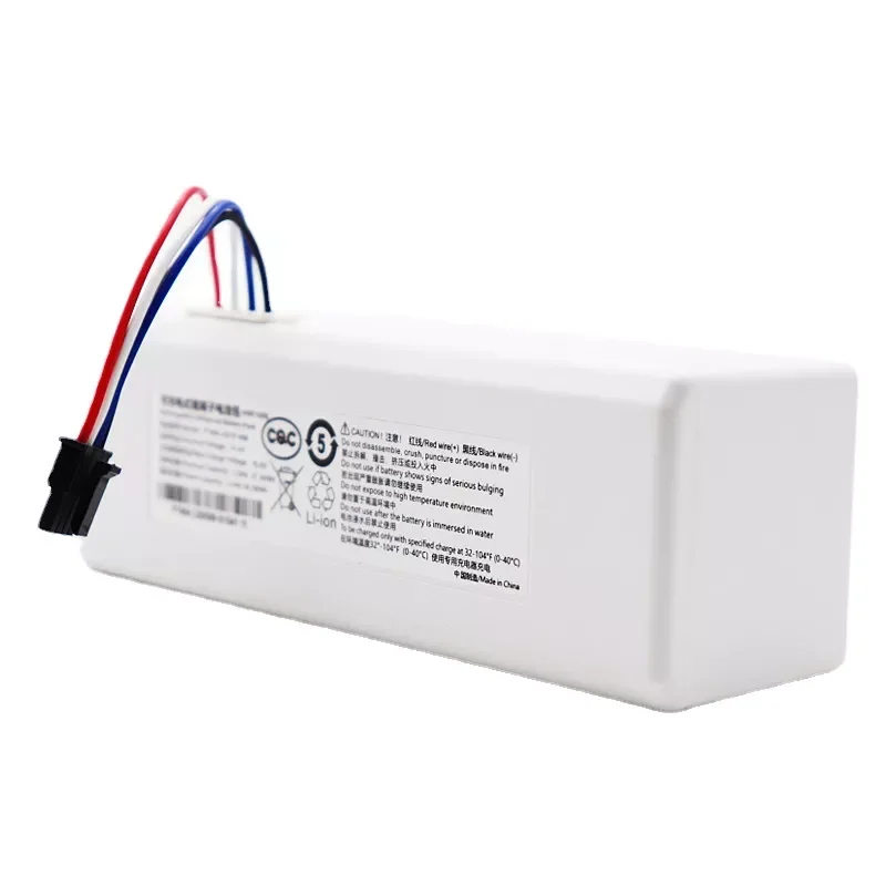14.4V 9800mAh Rechargeable Lithium-ion Battery for Xiaomi Mijia Mi Sweeping Mopping Robot Vacuum Cleaner 1C P1904-4S1P-MM
14.4V 9800mAh Rechargeable Lithium-ion Battery for Xiaomi Mijia Mi Sweeping Mopping Robot Vacuum Cleaner 1C P1904-4S1P-MM
